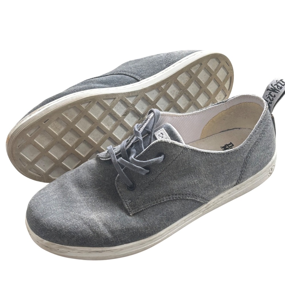Dr. Martens Callum Sneakers Mens 10 Womens 11 Grey Canvas Casual Streetwear‎